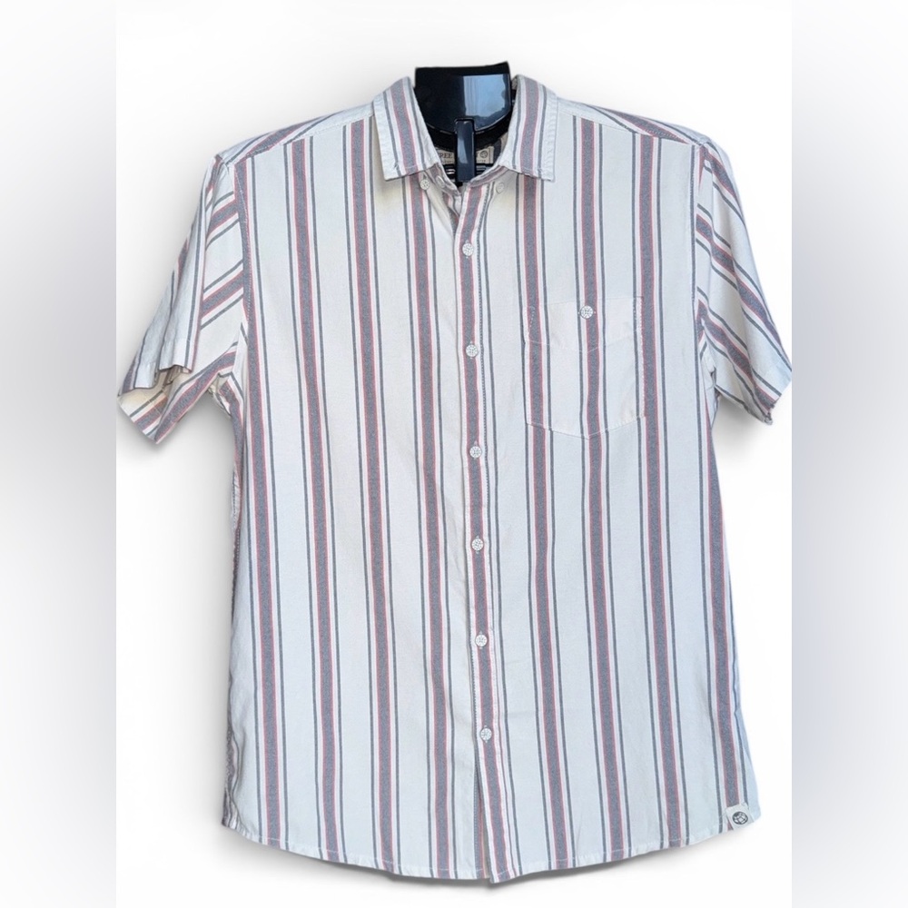 Free Planet Striped Button Down Shirt